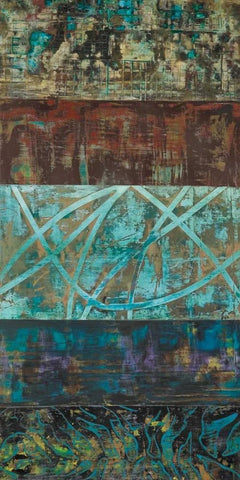 Overgrown II White Modern Wood Framed Art Print with Double Matting by Gutierrez, Hilario
