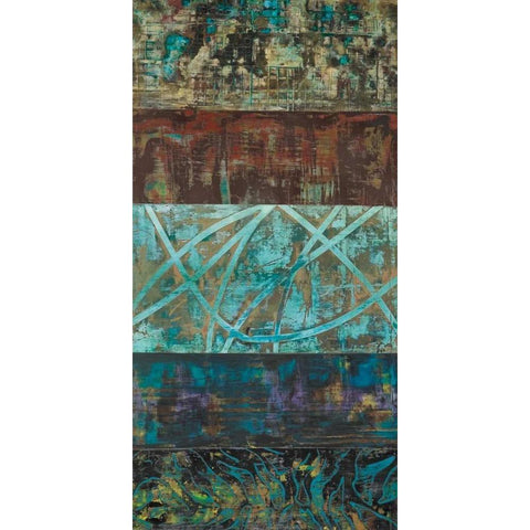 Overgrown II Black Modern Wood Framed Art Print with Double Matting by Gutierrez, Hilario
