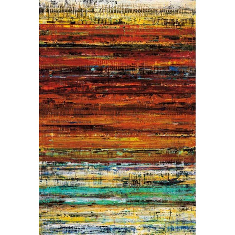 The Fields Gold Ornate Wood Framed Art Print with Double Matting by Gutierrez, Hilario