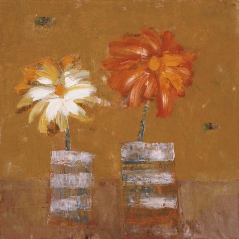 Friendship White Modern Wood Framed Art Print with Double Matting by Gojanovic, Zivana