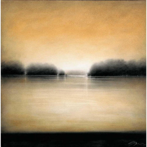 Landscape I Black Modern Wood Framed Art Print by Hess, Gretchen