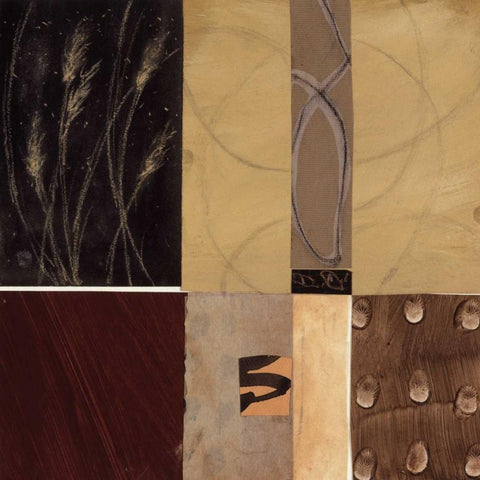 My Field II Black Modern Wood Framed Art Print with Double Matting by Hess, Gretchen