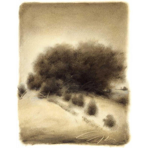 Hill Side I Black Modern Wood Framed Art Print by Hess, Gretchen