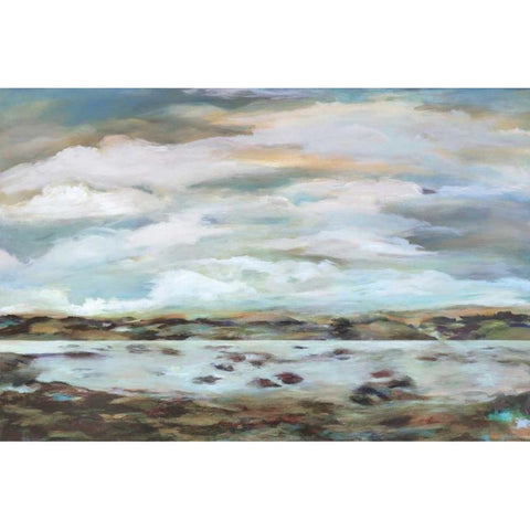 Light Touch White Modern Wood Framed Art Print by Hickman, G.A.