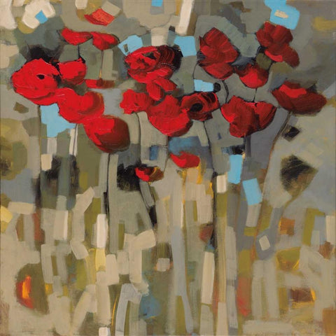 Splash of Delight II Black Modern Wood Framed Art Print with Double Matting by Harwood, Jennifer