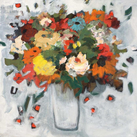 Early Spring II White Modern Wood Framed Art Print with Double Matting by Harwood, Jennifer