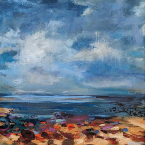 After the Storm Black Modern Wood Framed Art Print by Harwood, Jennifer