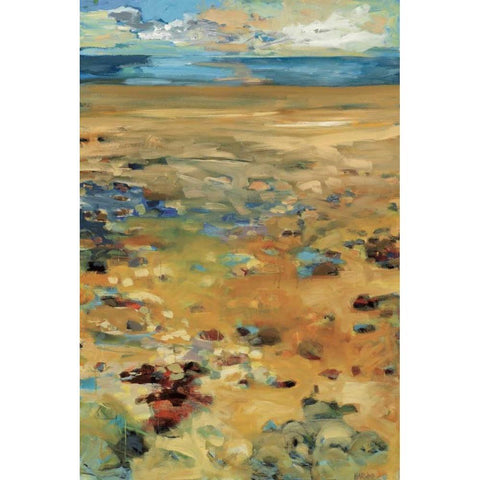 High Point of Summer White Modern Wood Framed Art Print by Harwood, Jennifer