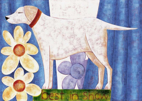 Best in Show White Modern Wood Framed Art Print with Double Matting by Holmes, Kate