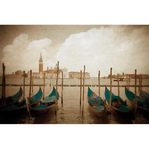 Venezia I Black Modern Wood Framed Art Print with Double Matting by Jacks, Heather