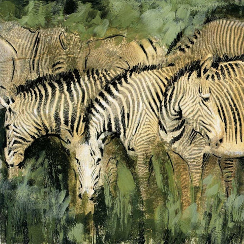 Heart of the Jungle I Black Modern Wood Framed Art Print with Double Matting by Jardine, Liz