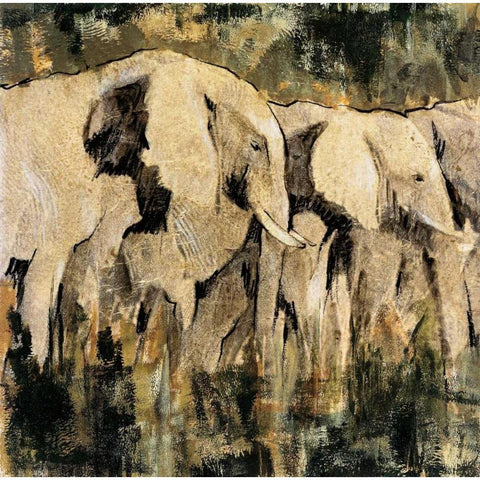 Heart of the Jungle III White Modern Wood Framed Art Print by Jardine, Liz