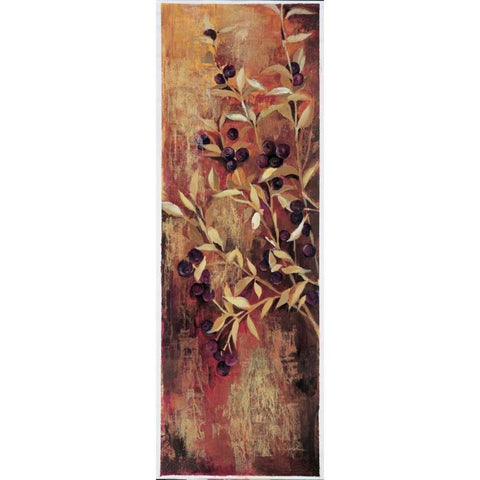 Sienna Berries I Black Modern Wood Framed Art Print by Jardine, Liz