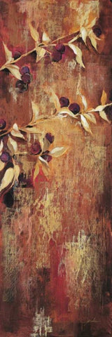 Sienna Berries II White Modern Wood Framed Art Print with Double Matting by Jardine, Liz