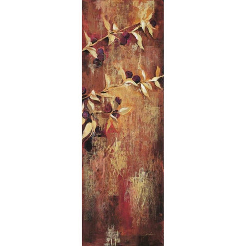 Sienna Berries II Black Modern Wood Framed Art Print with Double Matting by Jardine, Liz