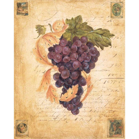 A Rich Harvest II Gold Ornate Wood Framed Art Print with Double Matting by Jardine, Liz