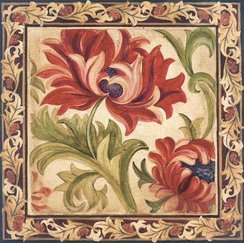 Floral Daydream IV White Modern Wood Framed Art Print with Double Matting by Jardine, Liz
