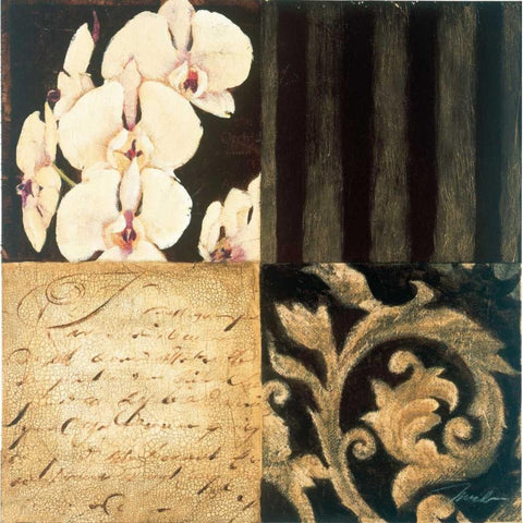 Orchid Sketch I Black Modern Wood Framed Art Print by Jardine, Liz