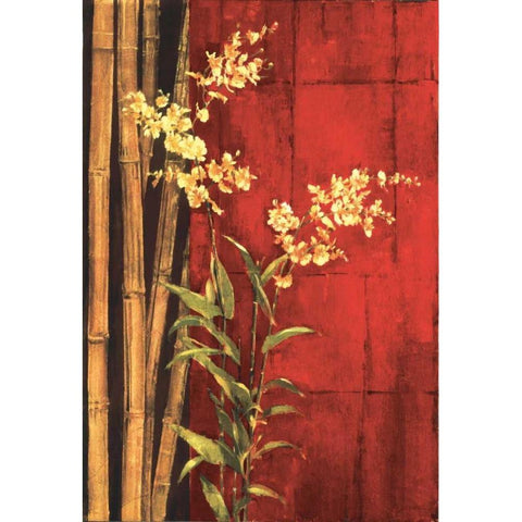 Zen Contemporary Gold Ornate Wood Framed Art Print with Double Matting by Jardine, Liz