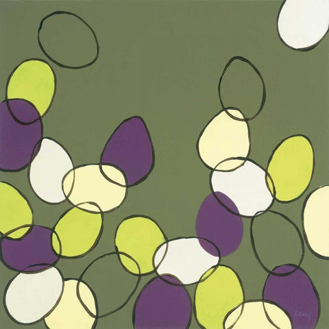 Bubbles Black Modern Wood Framed Art Print by Kelly, Clair