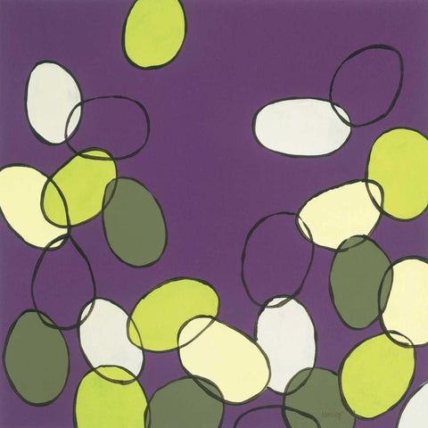 Bubbles Black Modern Wood Framed Art Print by Kelly, Clair