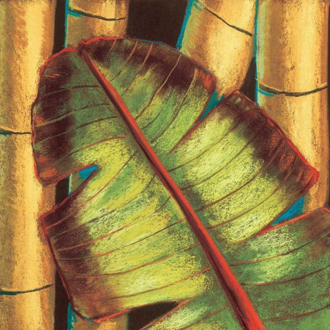 Tropical Pastel Black Modern Wood Framed Art Print by Kelly, Clair