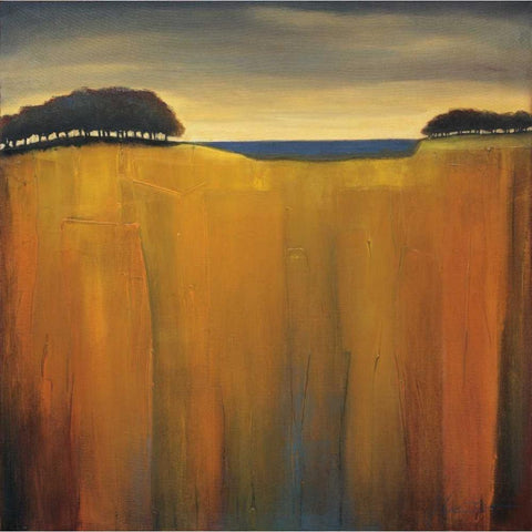 Cottonwoods White Modern Wood Framed Art Print by Kaiser, Jutta