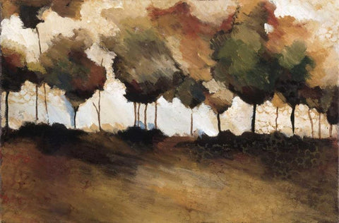 Frost Winter Black Ornate Wood Framed Art Print with Double Matting by Kammar, Zipi