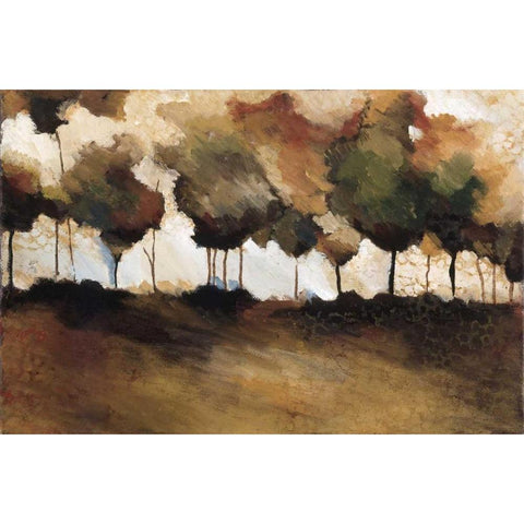 Frost Winter White Modern Wood Framed Art Print by Kammar, Zipi