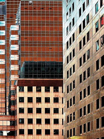 Windowviews White Modern Wood Framed Art Print with Double Matting by Lieberman , Burney