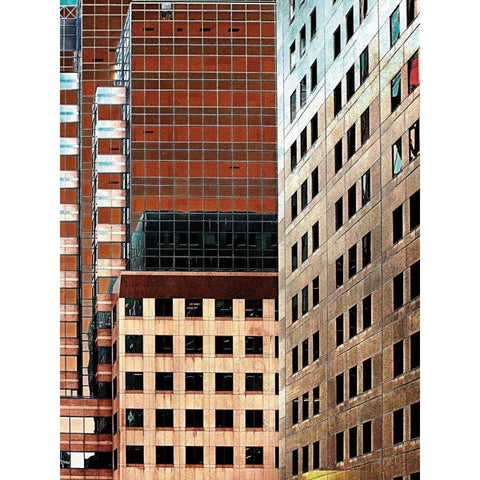 Windowviews White Modern Wood Framed Art Print by Lieberman , Burney