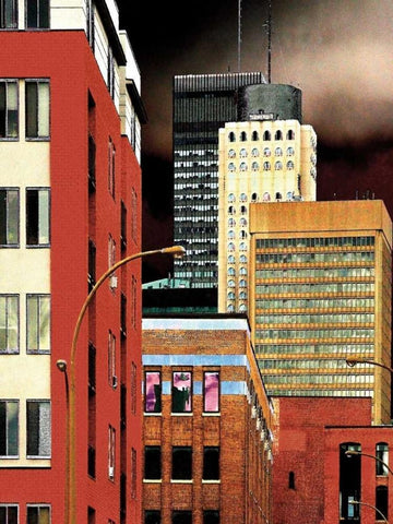 Progressivity Black Ornate Wood Framed Art Print with Double Matting by Lieberman , Burney