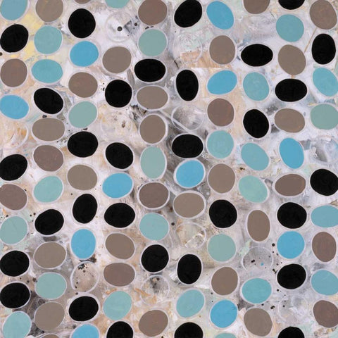 Rock Pool Black Modern Wood Framed Art Print by Lawrence, Isabel