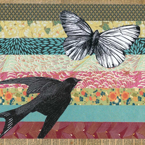 Bookplate IV Gold Ornate Wood Framed Art Print with Double Matting by Mueller, Andrea