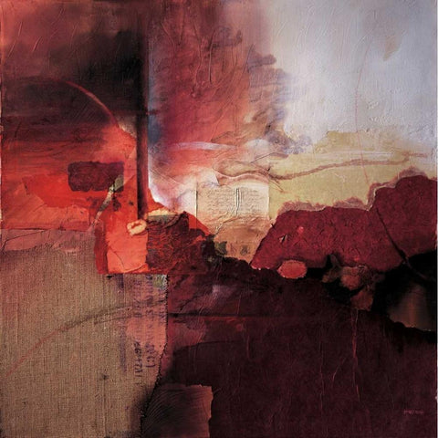 Inferno Black Modern Wood Framed Art Print by Minestrini, Fausto