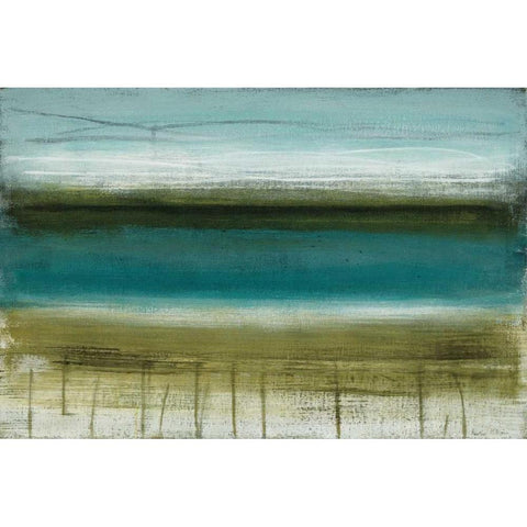 Shoreline Horizons Gold Ornate Wood Framed Art Print with Double Matting by McAlpine, Heather