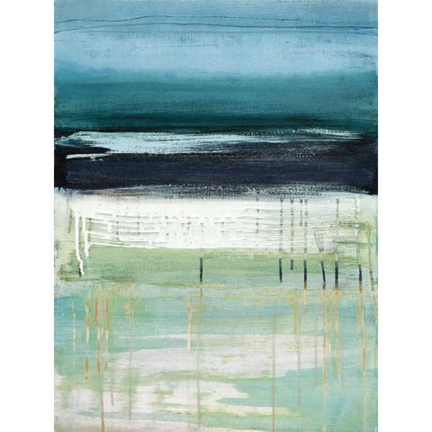 Sea and Sky I White Modern Wood Framed Art Print by McAlpine, Heather