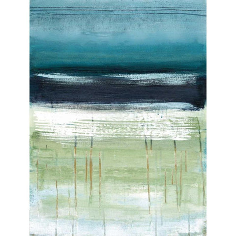 Sea and Sky II Black Modern Wood Framed Art Print by McAlpine, Heather