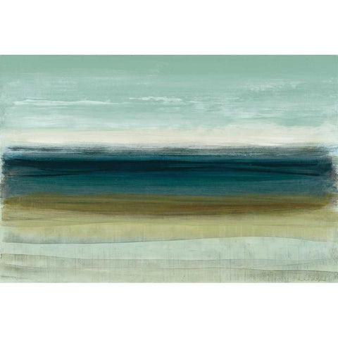 Horizon Black Modern Wood Framed Art Print by McAlpine, Heather