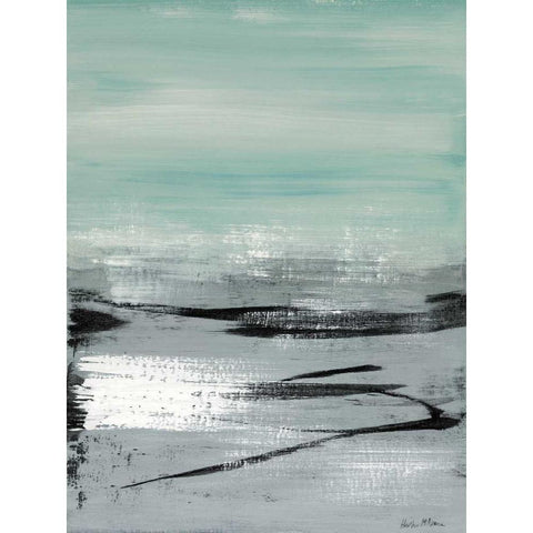 Beach I Gold Ornate Wood Framed Art Print with Double Matting by McAlpine, Heather