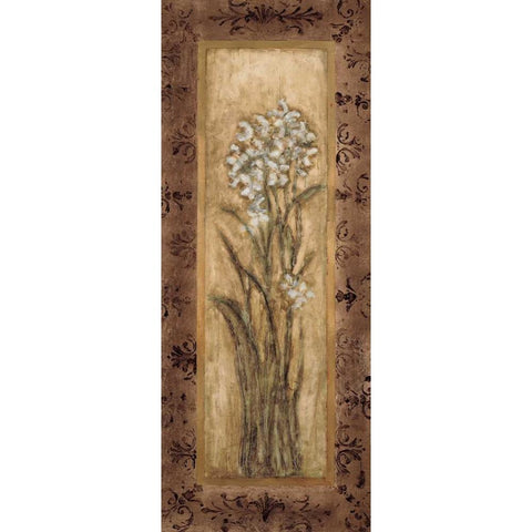 Paperwhites II Gold Ornate Wood Framed Art Print with Double Matting by Mindeli