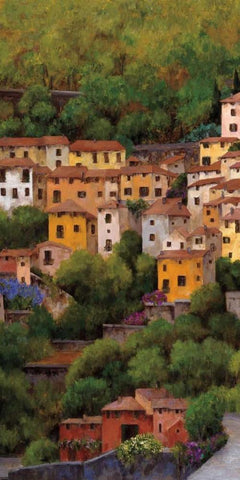 Lago di Como I White Modern Wood Framed Art Print with Double Matting by Masdeu, Montserrat