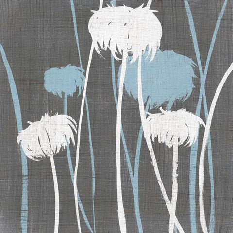 Textile II Black Ornate Wood Framed Art Print with Double Matting by MAJA