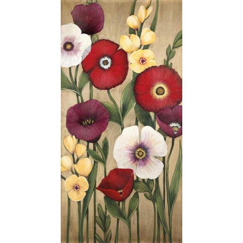 Jardin Dore Black Modern Wood Framed Art Print by MAJA