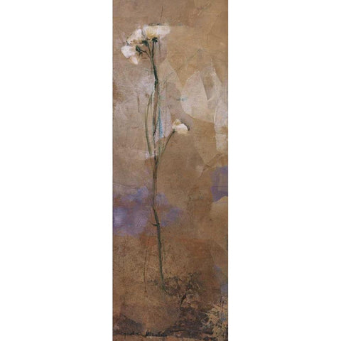 Flowers of June Series II White Modern Wood Framed Art Print by Nicolau, Miquela
