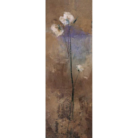 Flowers of June Series III Black Modern Wood Framed Art Print with Double Matting by Nicolau, Miquela