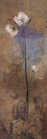 Flowers of June Series III Black Ornate Wood Framed Art Print with Double Matting by Nicolau, Miquela