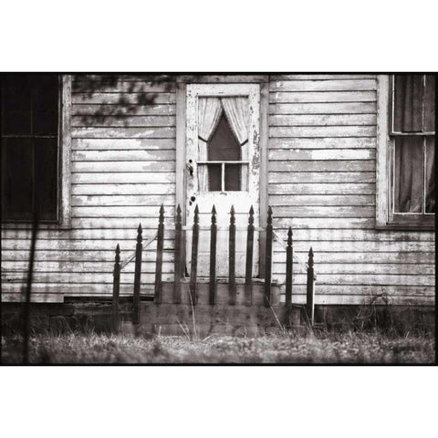 Americana Black Modern Wood Framed Art Print with Double Matting by OMara, James