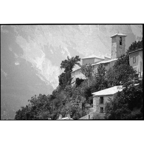 Provence Black Modern Wood Framed Art Print with Double Matting by OMara, James