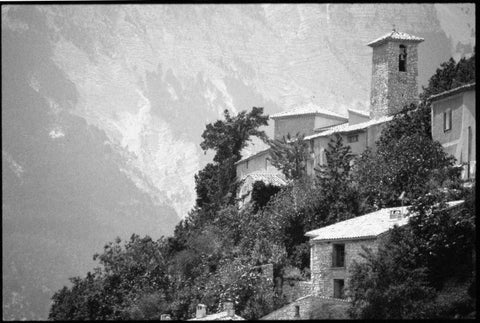 Provence White Modern Wood Framed Art Print with Double Matting by OMara, James